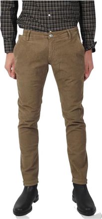 Pantaloni Torino Stretch fluwelen broek - Stijlvolle herenbroek - Heren - Slim Fit Broeken - Beige - W40 - Broeken