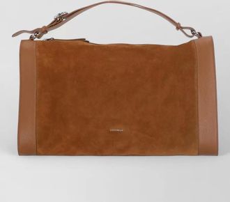 Coccinelle suede leather shoulder bag