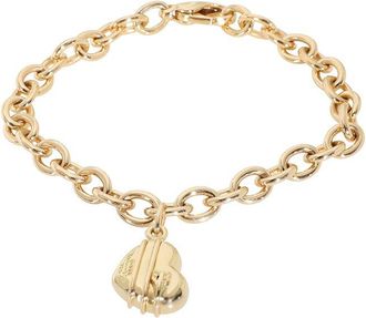 Tiffany & Co. Cupids Arrow Heart Charm 18K Gold Bracelet (Authentic Pre-Loved)