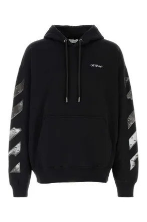Off-white Black Cotton Sweatshirt