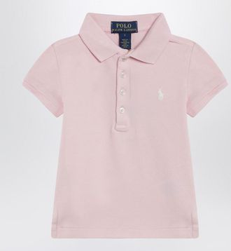 Polo Ralph Lauren Pink cotton polo shirt with embroidered logo
