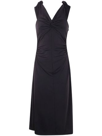 Michael Kors Off Shoulder Twist Midi Dress