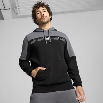 Puma Felpa con cappuccio Around the Block da uomo, Abbigliamento, Grigio, XXL