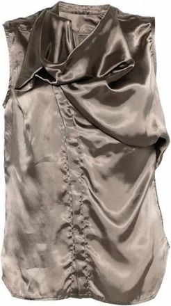 Rick Owens Island Top - Dames - Tops zonder mouwen - Bruin - M - Tops
