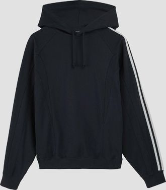 Yohji Yamamoto Mens Y-3 Cut Line Hoodie in Black