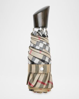 Burberry Check Folding Umbrella