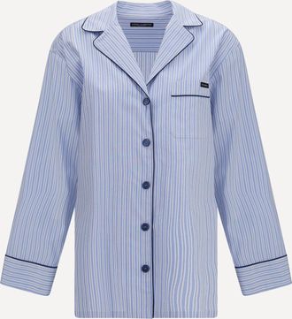 Dolce & Gabbana Camicia in misto cotone ricamato Woman 42