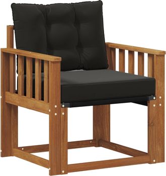 vidaXL Sof&aacute; De Exterior Madera Maciza De Acacia Y Textileno Natural Vidaxl
