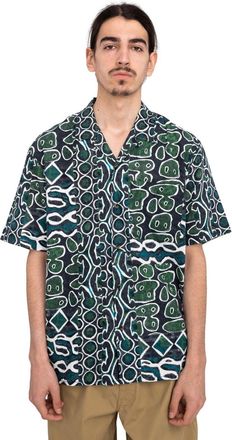 Element Kurzarmhemd ELEMENT Thalweg, Herren, Gr. XL, US-Gr&ouml;ssen, snake camo, Obermaterial: 23% gek&auml;mmte Walkfrottier, 61% Walkfrottier, 16% Leinen;, Hemden Ku