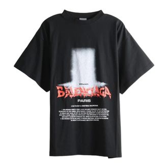 Balenciaga Camiseta Oversize - Tops - Hombre - Negro - XL