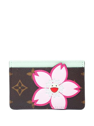 Louis Vuitton x Takashi Murakami 2021-2025 Monogram canvas card case - Brown