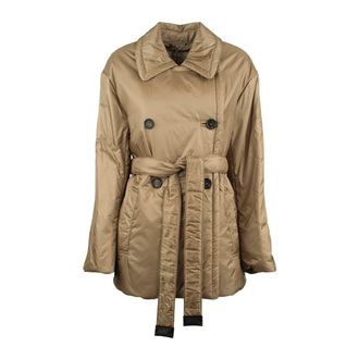 Max Mara Glossy Padded Double-Breasted Trench Coat