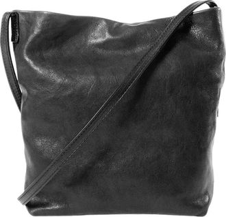 Ann Demeulemeester Tassen, Heren, Zwart, ONE Size, Leer, Ger Mini Soft Shoulder Bag