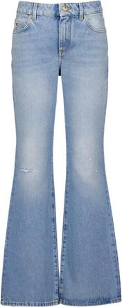 Balmain Retro Flared Denim Jeans - Dames - Flared Jeans - Blauw - XS - Denim - Jeans