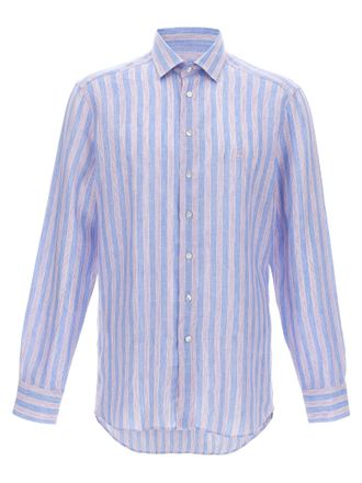 Tintoria Mattei Guru Neck Linen Shirt Clothing from $190.00