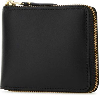Comme Des Gar&ccedil;ons Unisex Black Leather Wallet Exterior: Portafogli