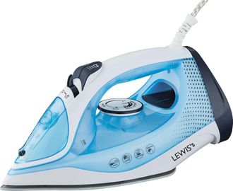 Lewis's 2400w Steam Iron | TJ Hughes White/Blue