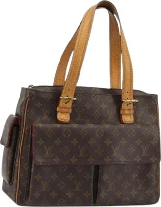 Louis Vuitton Pre-owned Tote Bags, female, Brown, Size: ONE SIZE Pre-owned Vintage Monogram Tote Bag