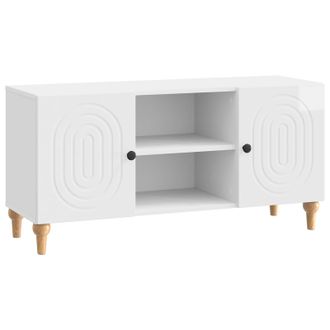vidaXL Mueble De Tv Brillante 102 X 34,5 X 50 Cm Madera De Ingenier&iacute;a Vidaxl