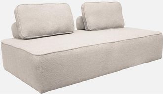 Sweeek Sof&aacute; Modular En Tejido Borreguito, 2 Plazas