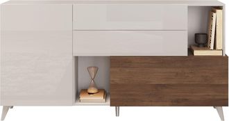 Inosign Sideboard »Monaco in Breite 181 cm, Anrichte mit Tür, Klappe und 2 Schubkästen« Stauraumschrank - sanftes Schliessen, edles Design, viel Platz