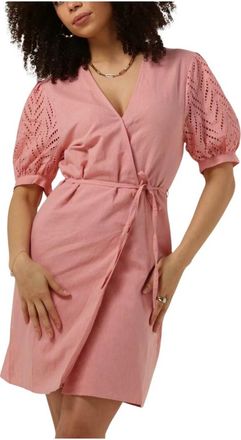 Another Label Cheryl Jurk S/S - Dames - Wikkelkleedje - Roze - XL - Kleedjes