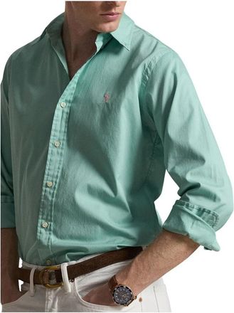 Polo Ralph Lauren Casual Shirts - Heren - Casual Overhemden - Groen - M - Katoen - Overhemden