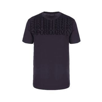 Armani Heren, Tops, Blauw, Maat: XL Katoen