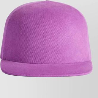 Balenciaga logo cotton drill rounded cap curved brim