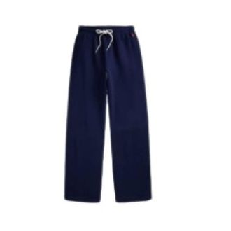 Polo Ralph Lauren Drawstring Fleece Wide-Leg Sweatpant - female - Polo Ralph Lauren - Sweatpants - Blue - S - Trousers