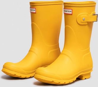 Hunter Womens Hunter Original Short Womens Wellies - Yellow - Size: 5
