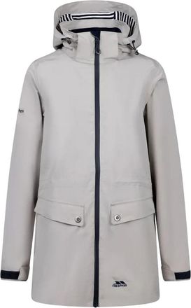 Trespass Womens/Ladies Tiverton Waterproof Jacket (Soft Stone) - Size X-Large
