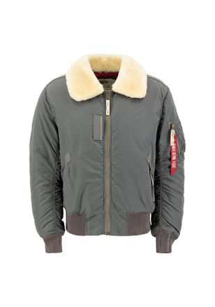 Alpha Industries Bomberjacke ALPHA INDUSTRIES Injector III, Herren, Gr. S, grau (grauschwarz), Obermaterial: 100% Nylon, Futter: 100% Nylon, Kapuzenfutter: 100% Schaff