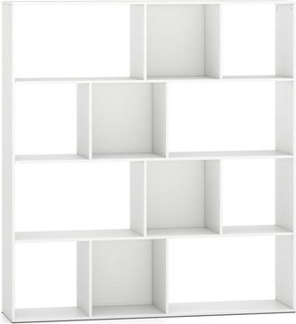 Costway Open Shelf Bookcase 4-Tier Modern Bookshelf-White