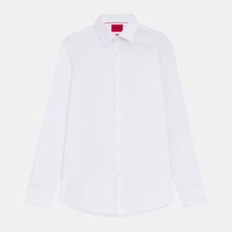 HUGO BOSS Hugo Kenno slim-fit business overhemd voor heren in wit