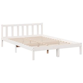 Berkfield Home Decorative Extra Long Bed Frame without Mattress White 140x210 cm