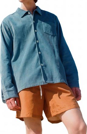 Bather Mens Swim Trunks In Amber Crescendo