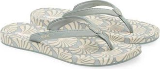 Olukai Uiki Water Resistant Flip Flop in Silver Pine /Pai at Nordstrom, Size 10
