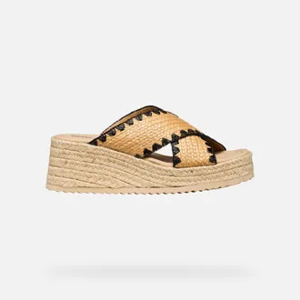 Geox Alemeria Woman Light Taupe/black, Size: 35