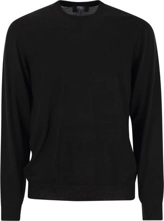 Fedeli Maglione Argentina girocollo - Nero