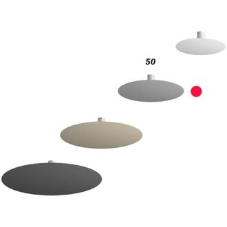 Top-Light Plafoniera Moderna Disk Metallo Antracite 7 Luci Gx53