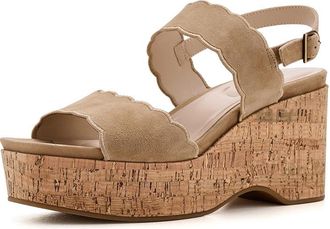 Pelle Moda Cicel Womens Wedge Shoes Fawn : 9.5 M, Leather