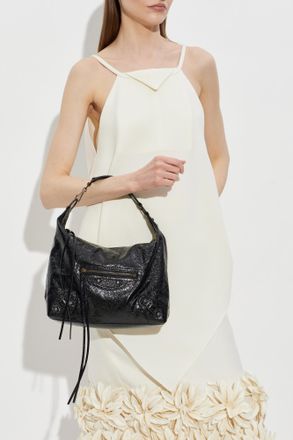 Balenciaga Le City Hobo Small Bag, Womens, Black