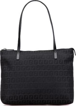 Fendi Pre-owned Tote Bags, female, Black, Size: ONE SIZE Pre-owned Leather Tote Bag