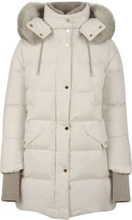 Moorer Witte Jassen voor Dames - Dames - Dons jassen - Wit - XS - Jassen