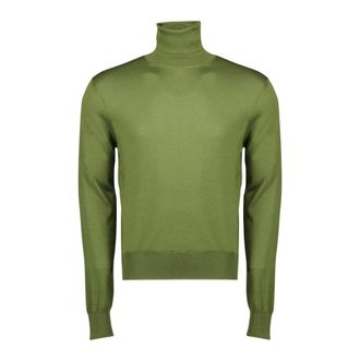 Saint Laurent Green Turtleneck Jumper