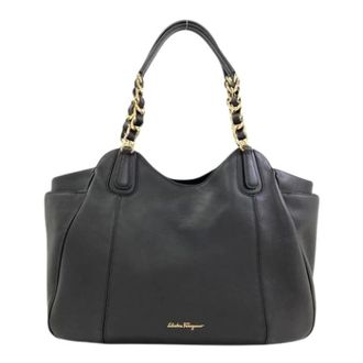 Ferragamo Pre-owned Tote Bags, female, Black, Size: ONE SIZE Pre-owned Tote bag