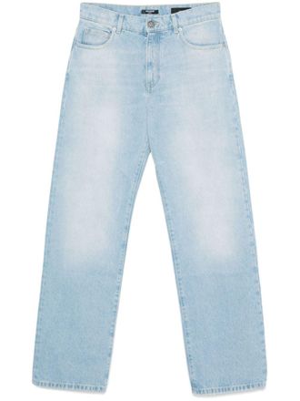 Balmain straight-leg jeans - men - Cotton/Polyester/Cotton - 30 - Blue