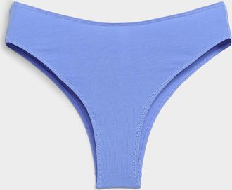 Miiyu Womens Solid high-cut cheeky panty Organic cotton