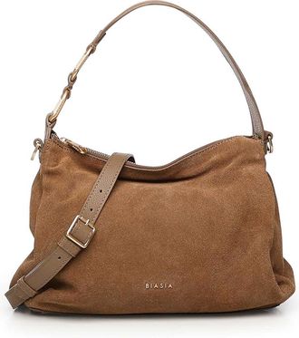 Francesco Biasia Suede Shoulder Bag